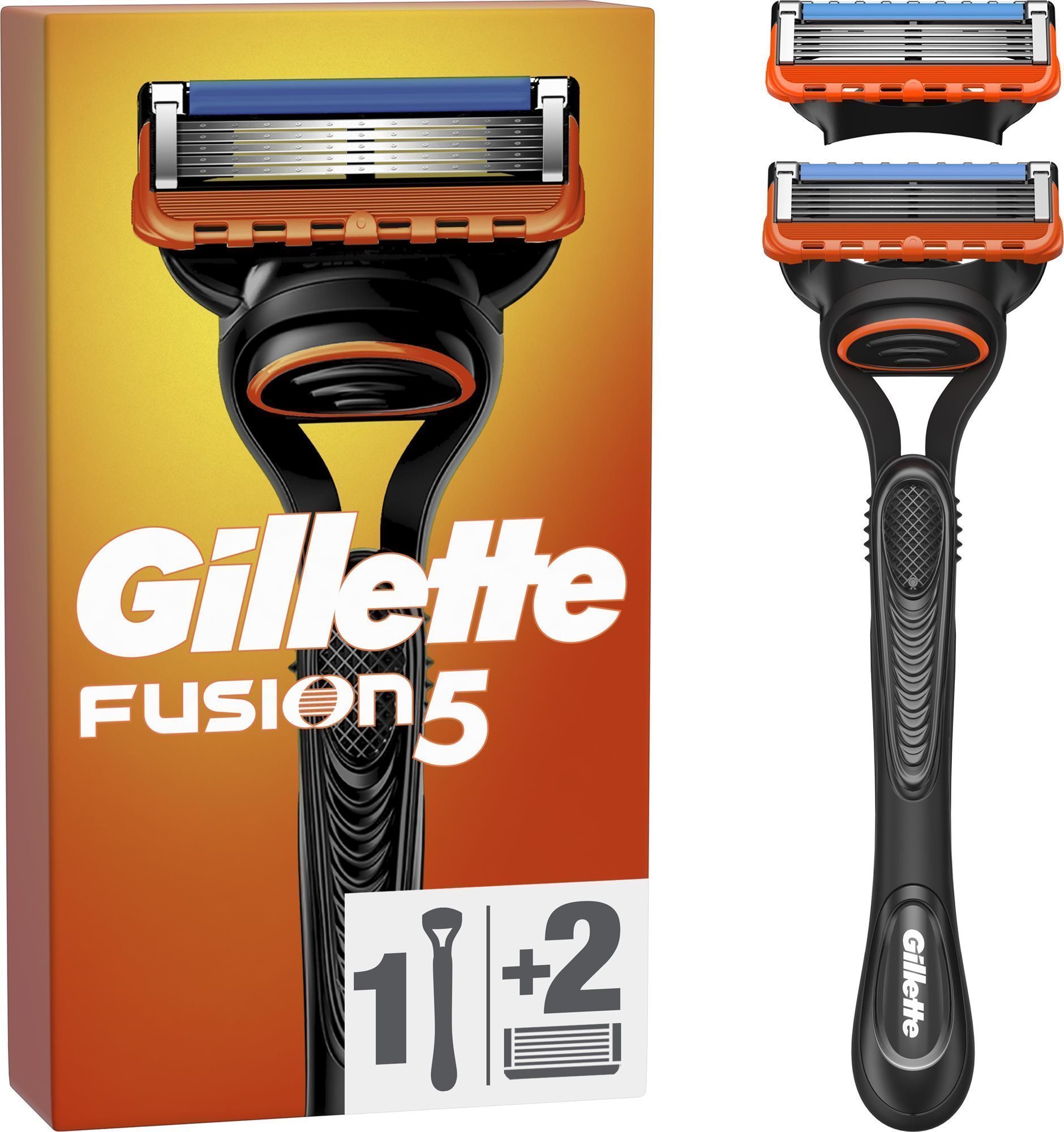 GILLETTE Fusion + hlavica 2 ks Holiaci strojček