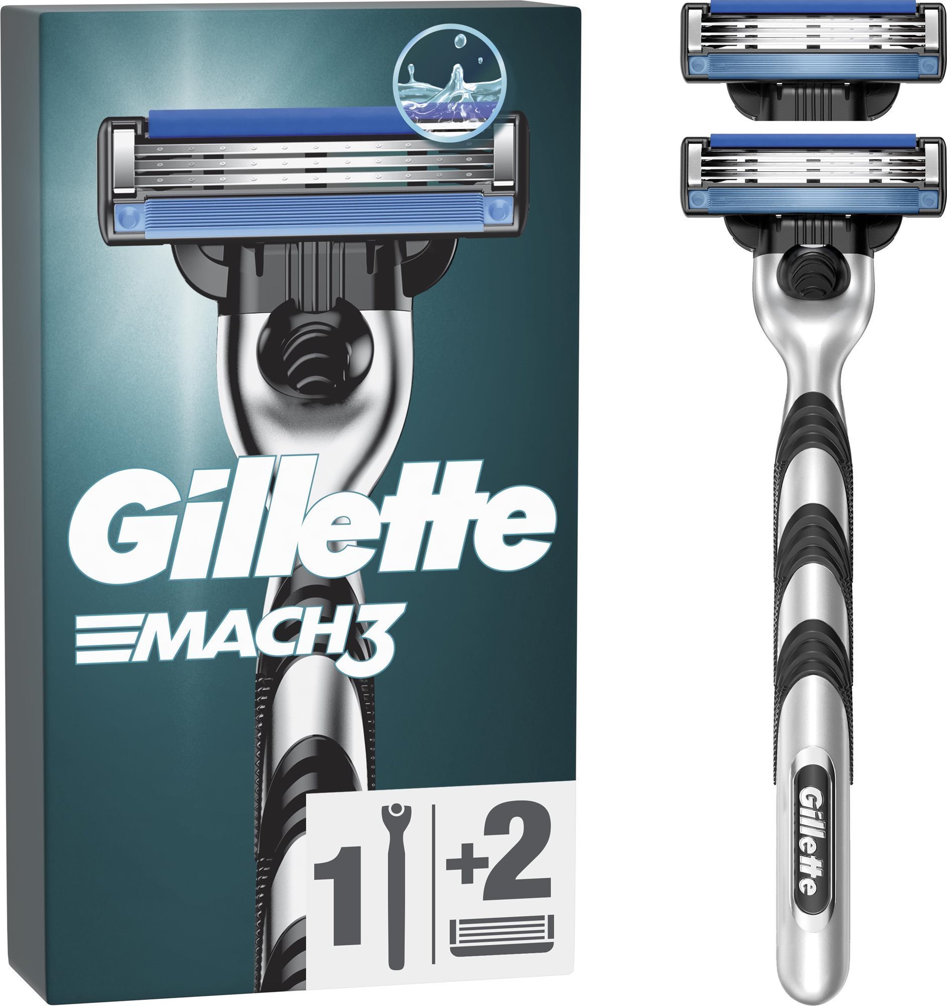 GILLETTE Mach3 + 2 db borotvabetét Borotva