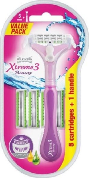 WILKINSON Xtreme3 Beauty Hybrid + hlavice 5 ks Dámsky holiaci...