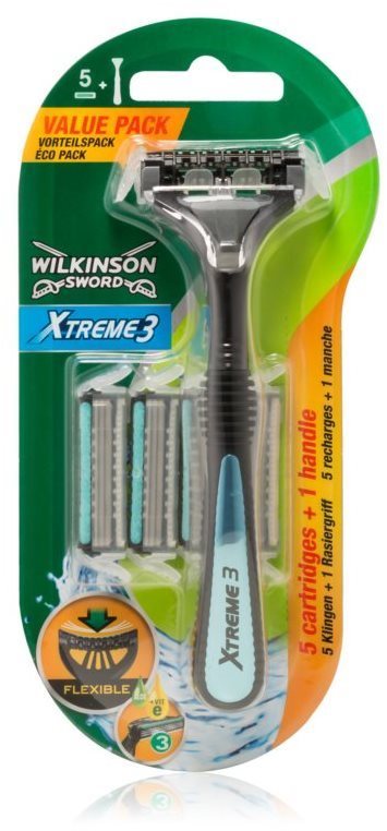 WILKINSON Xtreme3 Hybrid + hlavice 5 ks Holiaci strojček