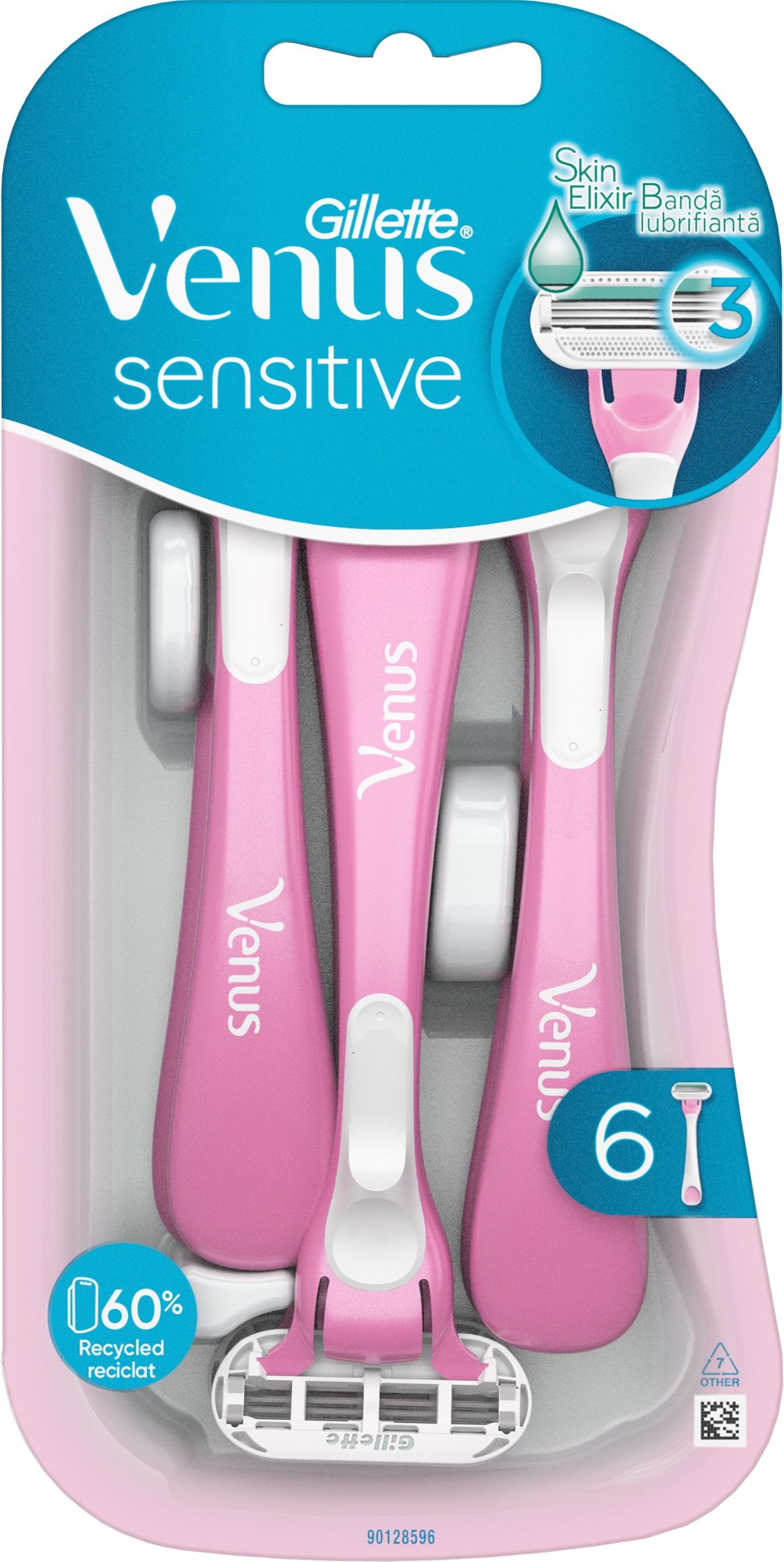 GILLETTE Venus Sensitive Smooth 6 db Női borotva