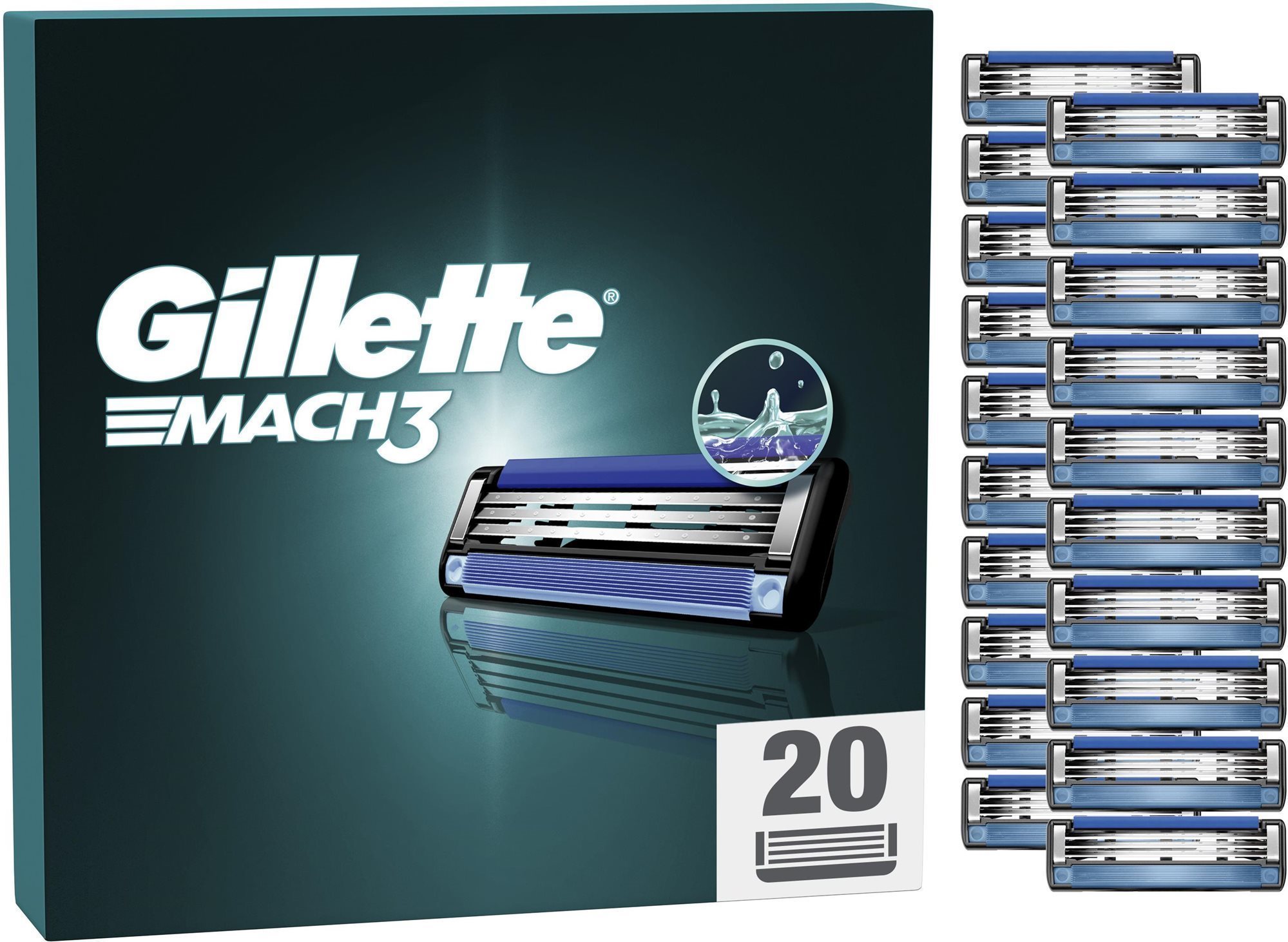GILLETTE Mach3 20 db Férfi borotvabetét