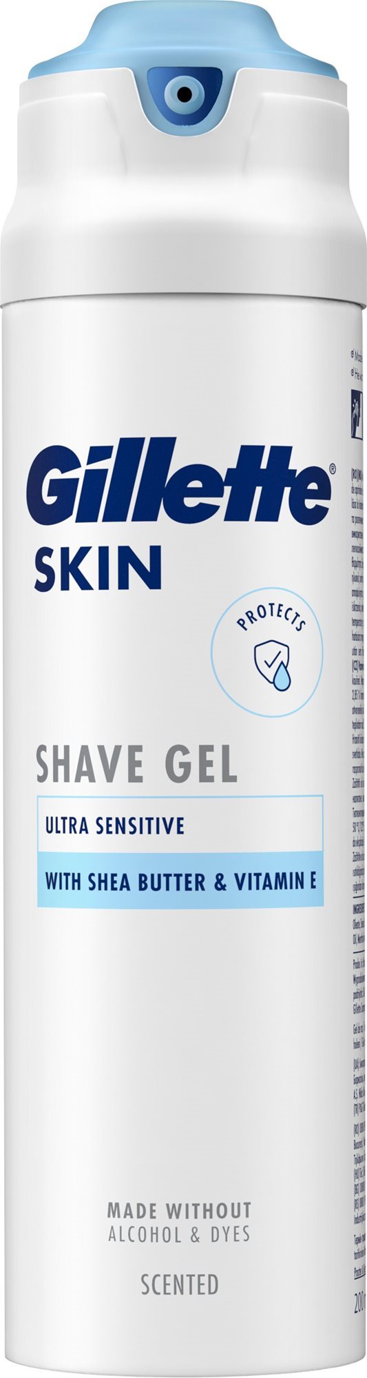 GILLETTE Skin Ultra Sensitive Gél na holenie 200 ml Gél na holenie