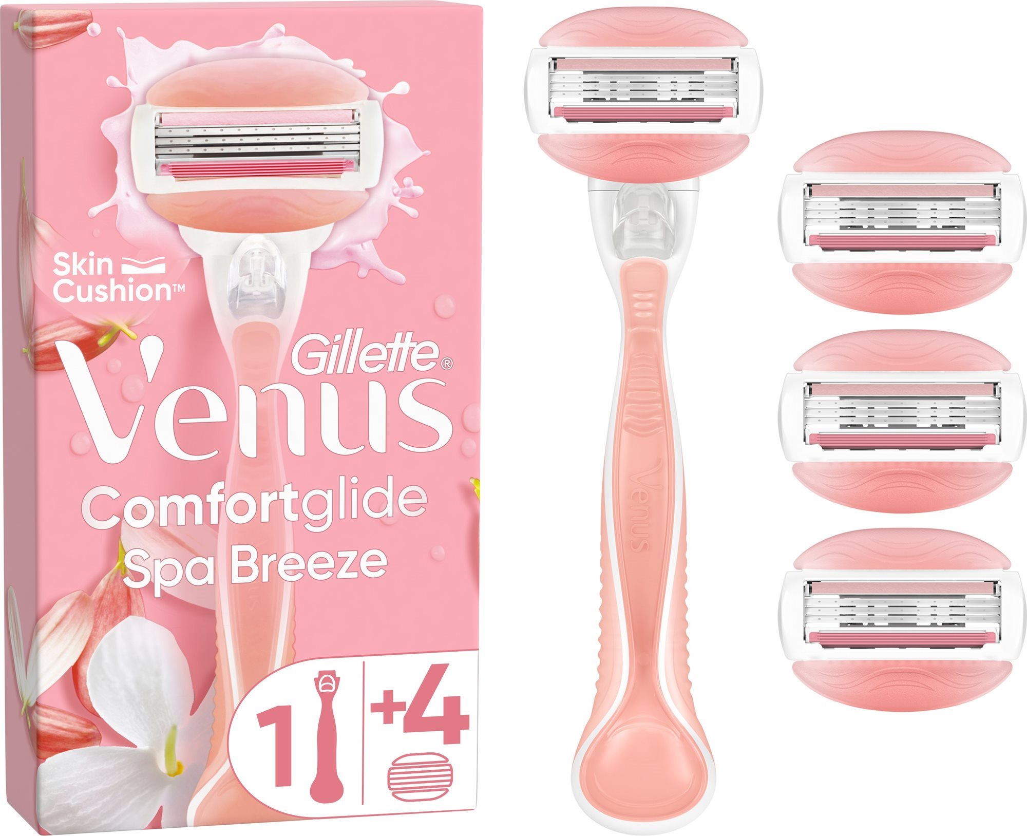 GILLETTE Venus ComfortGlide Spa Breeze + hlavica 4 ks Dámsky...