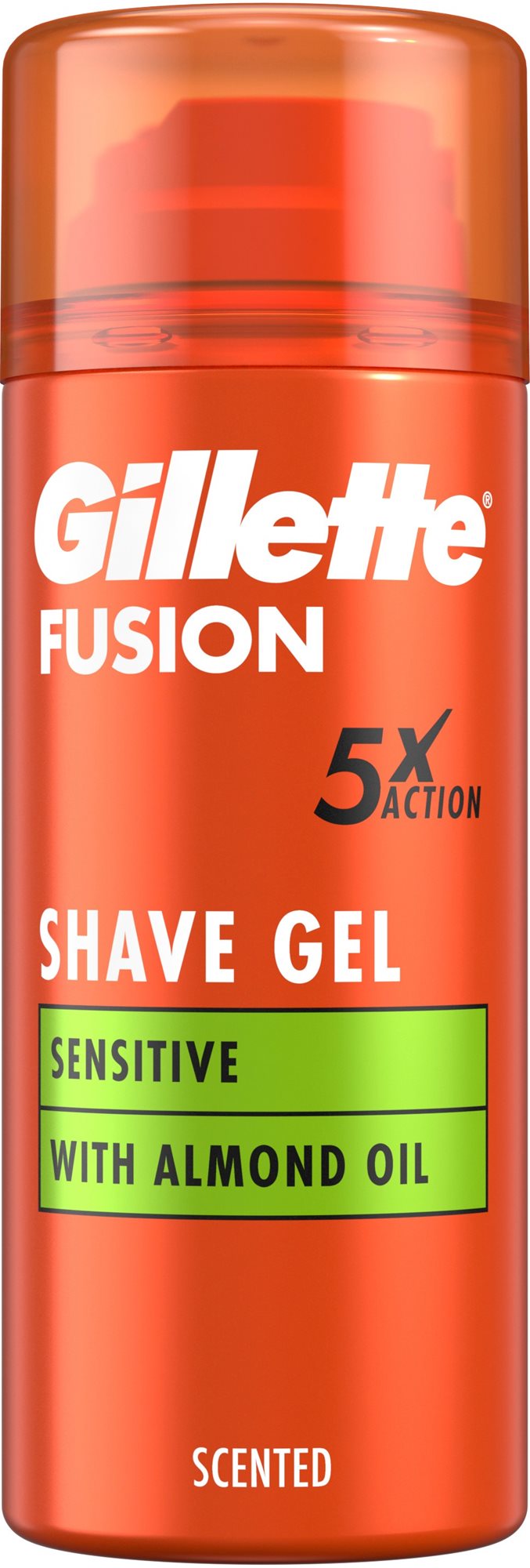 GILLETTE Fusion Shave Gel Sensitive with Almond oil 75 ml Gél na...