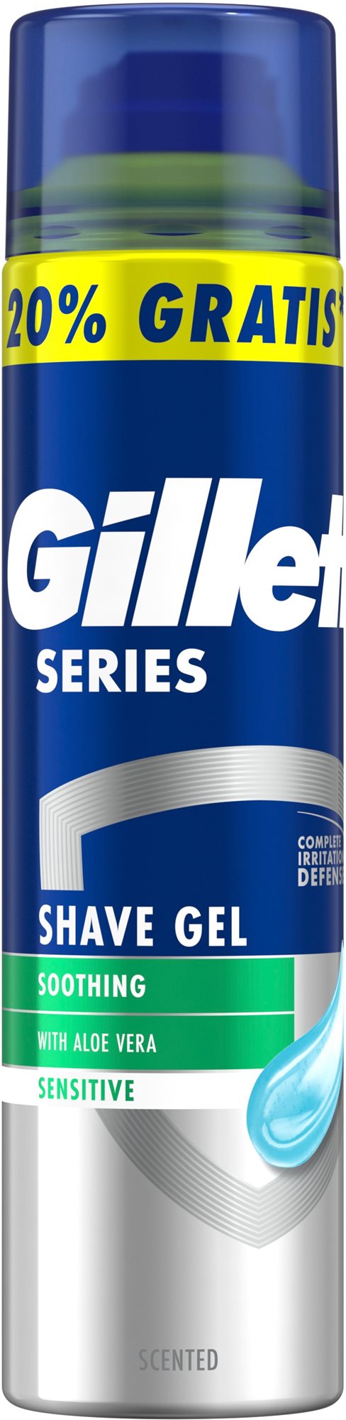 GILLETTE Series Upokojujúci gél na holenie s aloe vera 240 ml Gél...