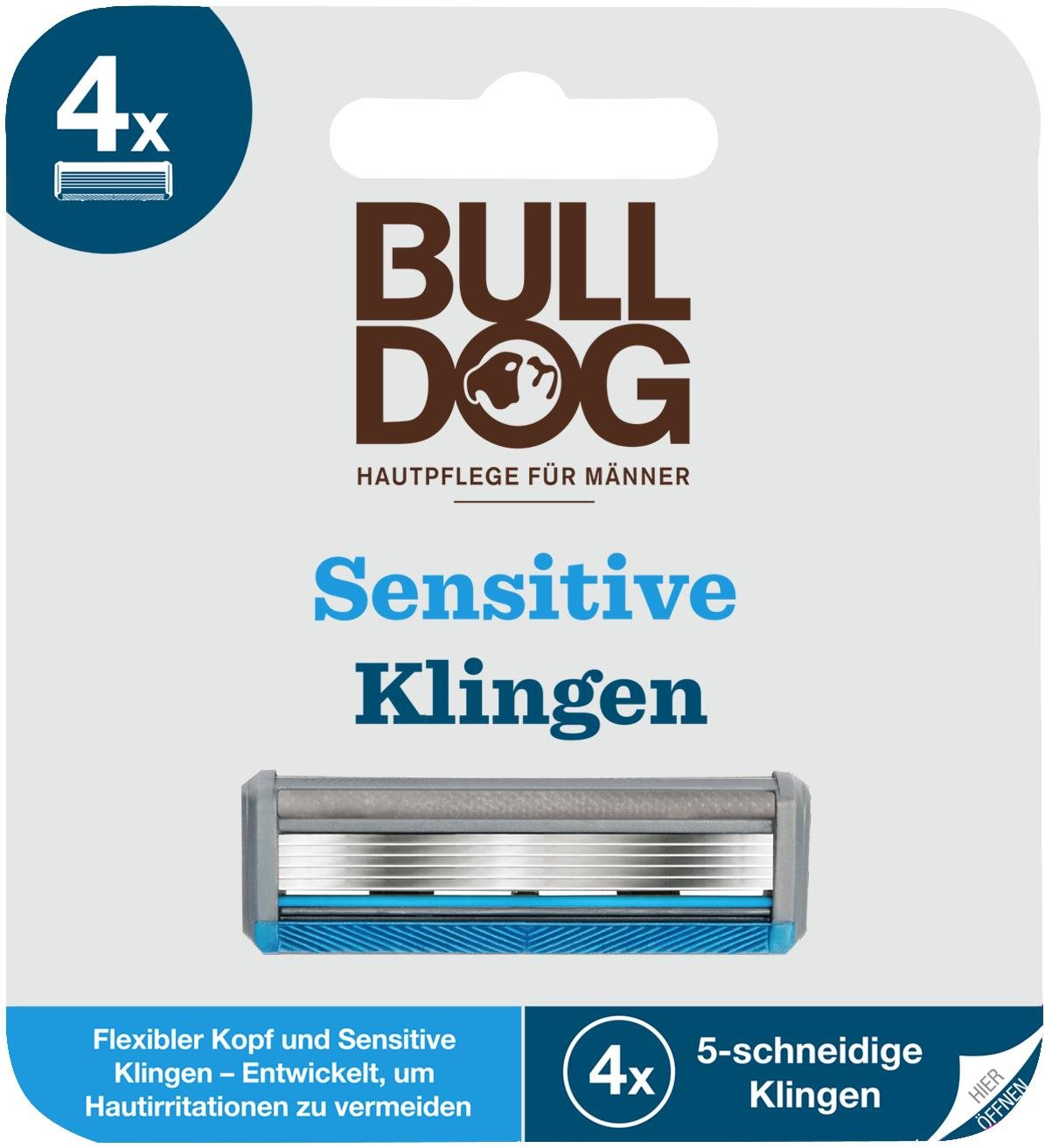BULLDOG Sensitive Pótfej 4 db Férfi borotvabetét