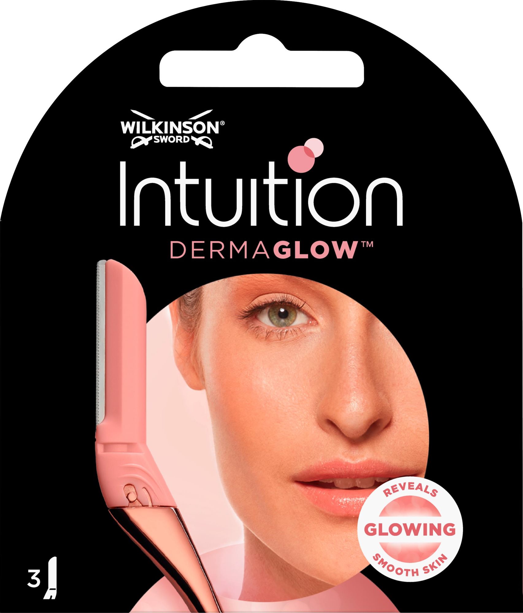 WILKINSON Intuition DermaGlow csere borotvafej, 3 darab Női...
