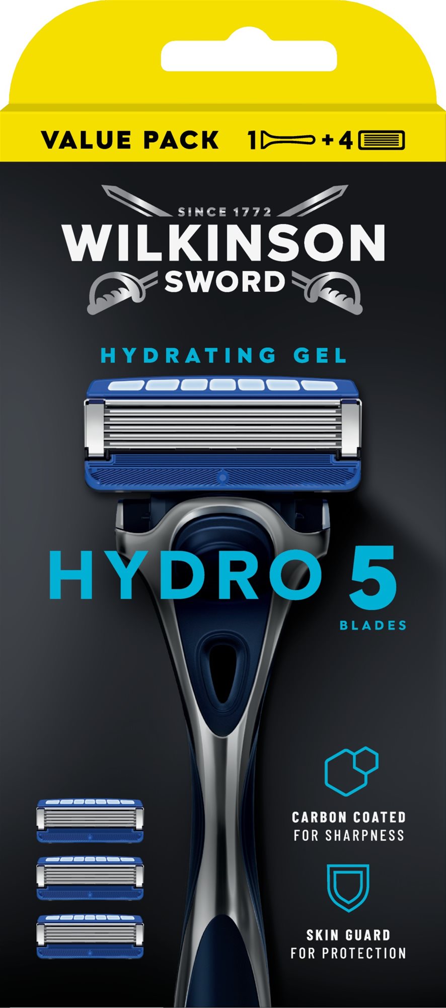 WILKINSON Hydro 5 Skin Protection borotva + 4 cserefej Borotva