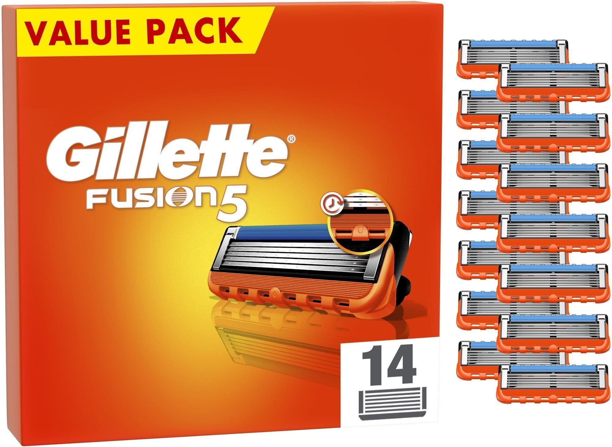 GILLETTE Fusion5 14 db Férfi borotvabetét