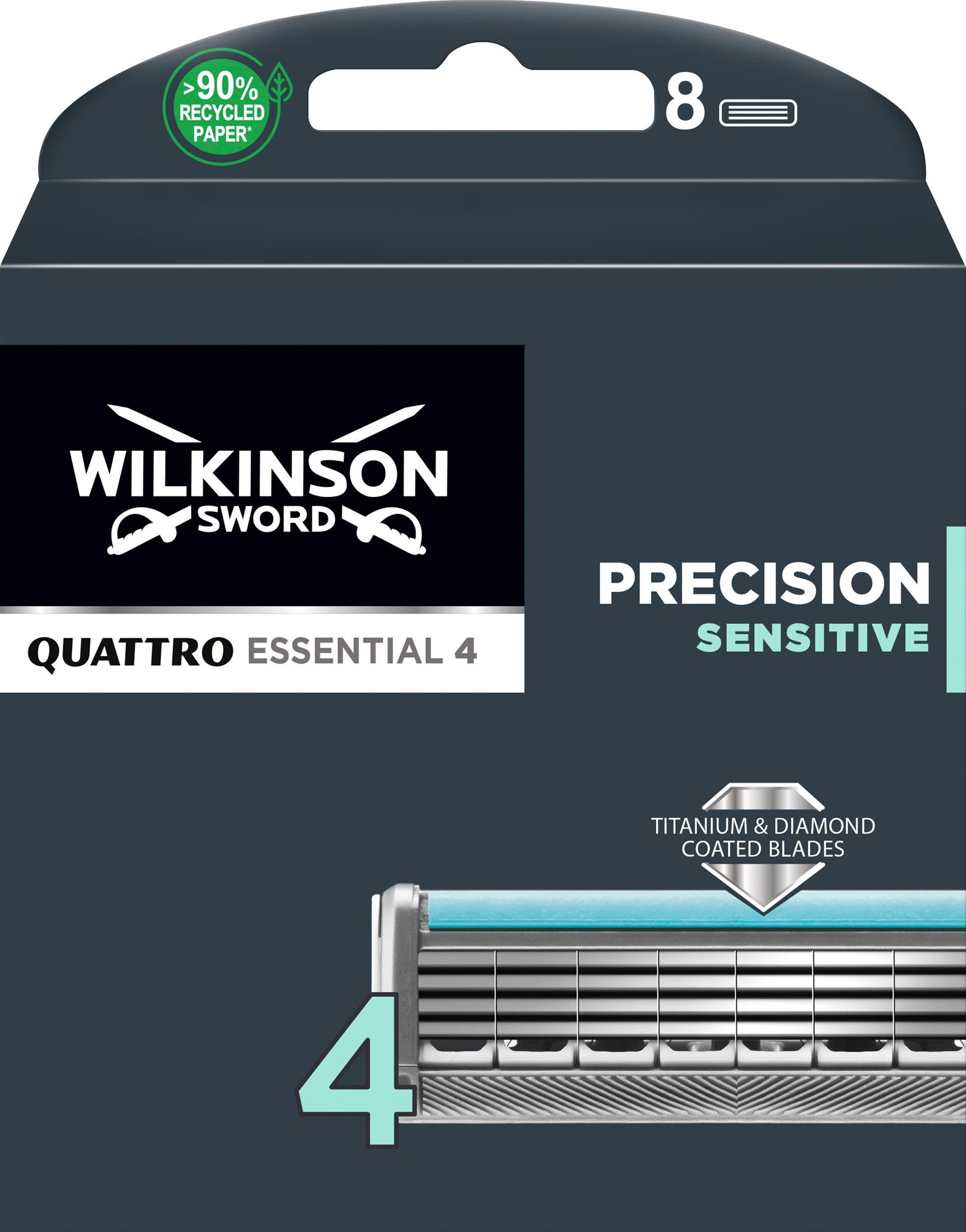WILKINSON Quattro Essential Precision Sensitive borotvabetét 8 db...