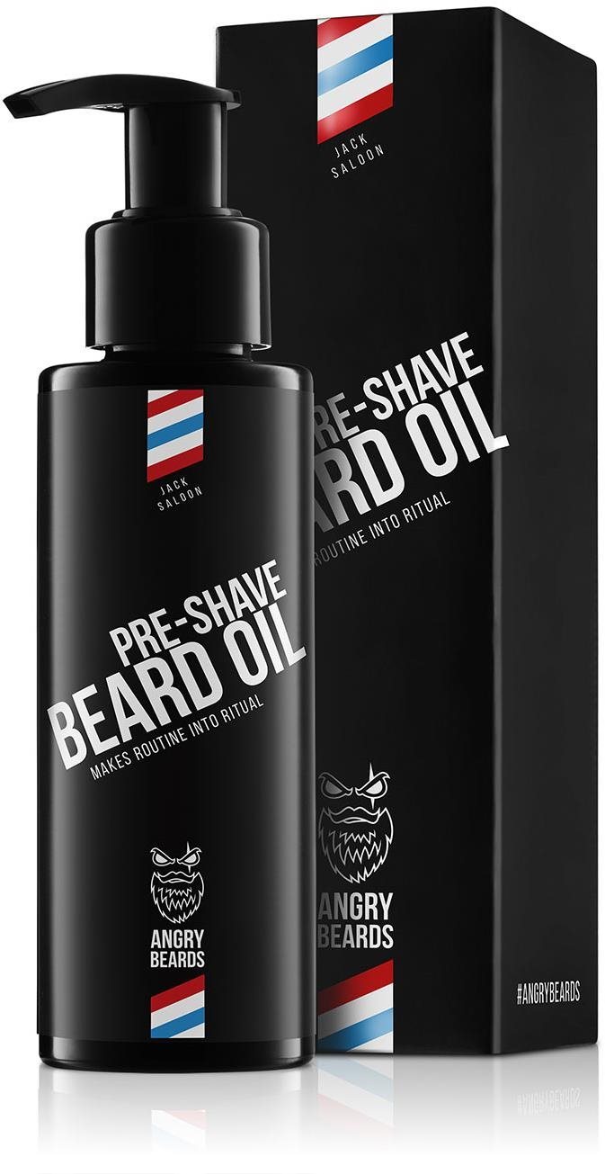 ANGRY BEARDS Olej pred holením Jack Saloon 100 ml Olej na fúzy