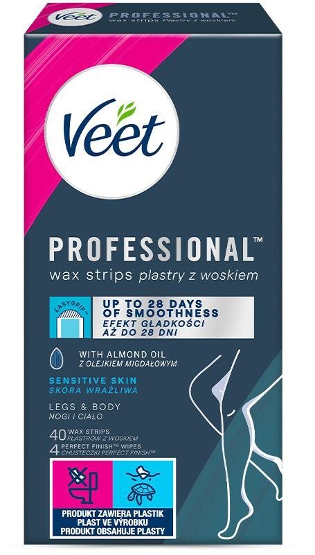 VEET Professional Hideg viaszcsíkok érzékeny bőrre 40 db...