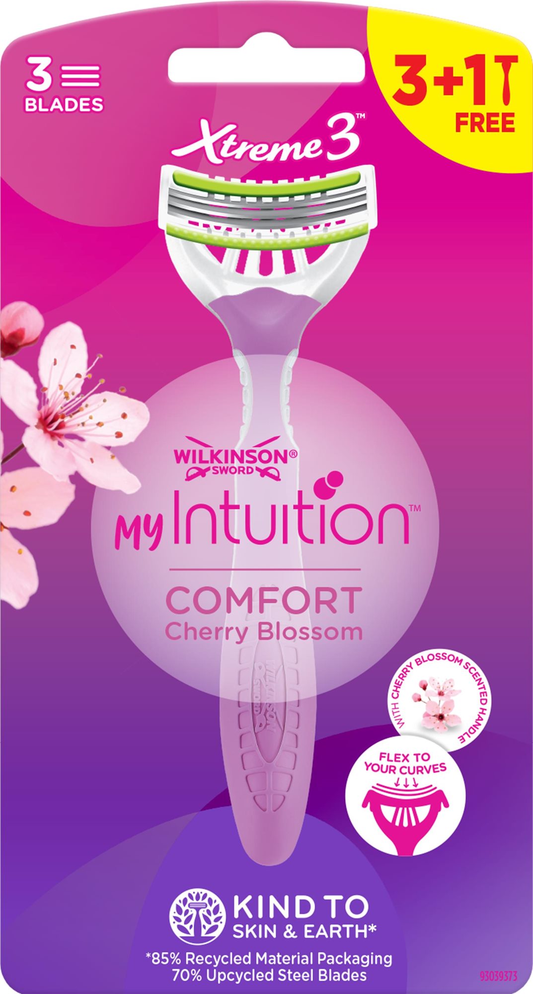 WILKINSON My Intuition Comfort Cherry Blossom 3 + 1 ks Jednorazové...