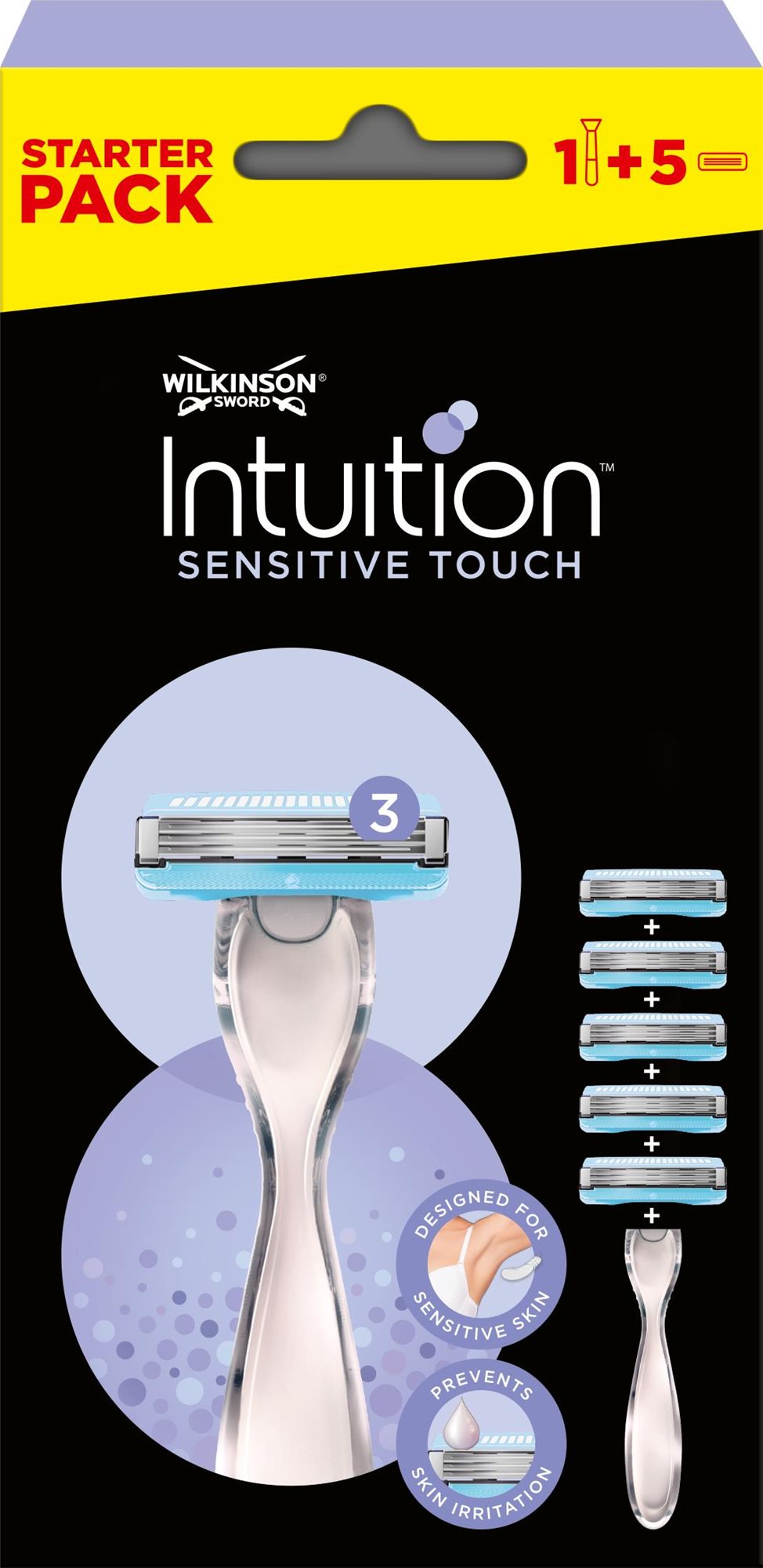 WILKINSON Intuition Sensitive Touch Holiaci strojček + hlavice 5 ks...