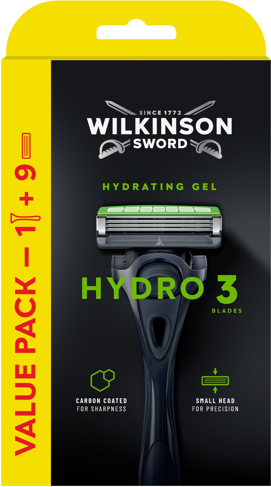WILKINSON Hydro 3 Skin Protection Holiaci strojček + hlavice 9 ks...