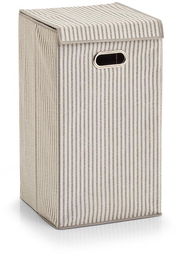 ZELLER Wäschekorb Textil 32 × 32 × 57 cm beige Wäschekorb