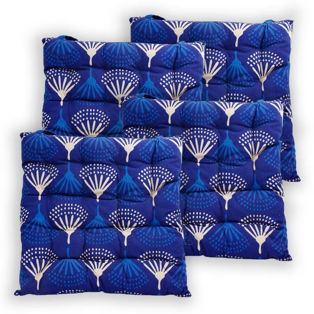 HOME ELEMENTS prešívaný 40 × 40 cm, Padáčky, set 4 ks Podsedák na...