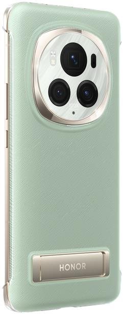 Honor Magic6 Pro PU Bracket Case Green Kryt na mobil