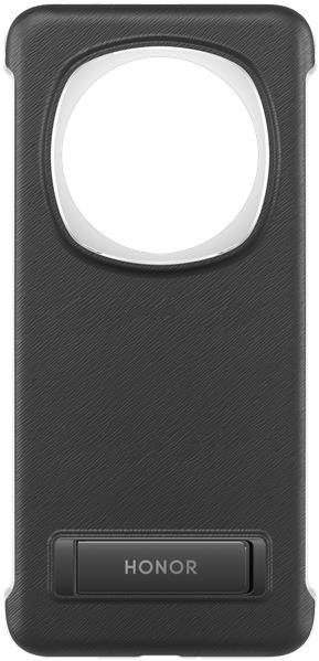 Honor Magic6 Pro PU Bracket Case Black Handyhülle