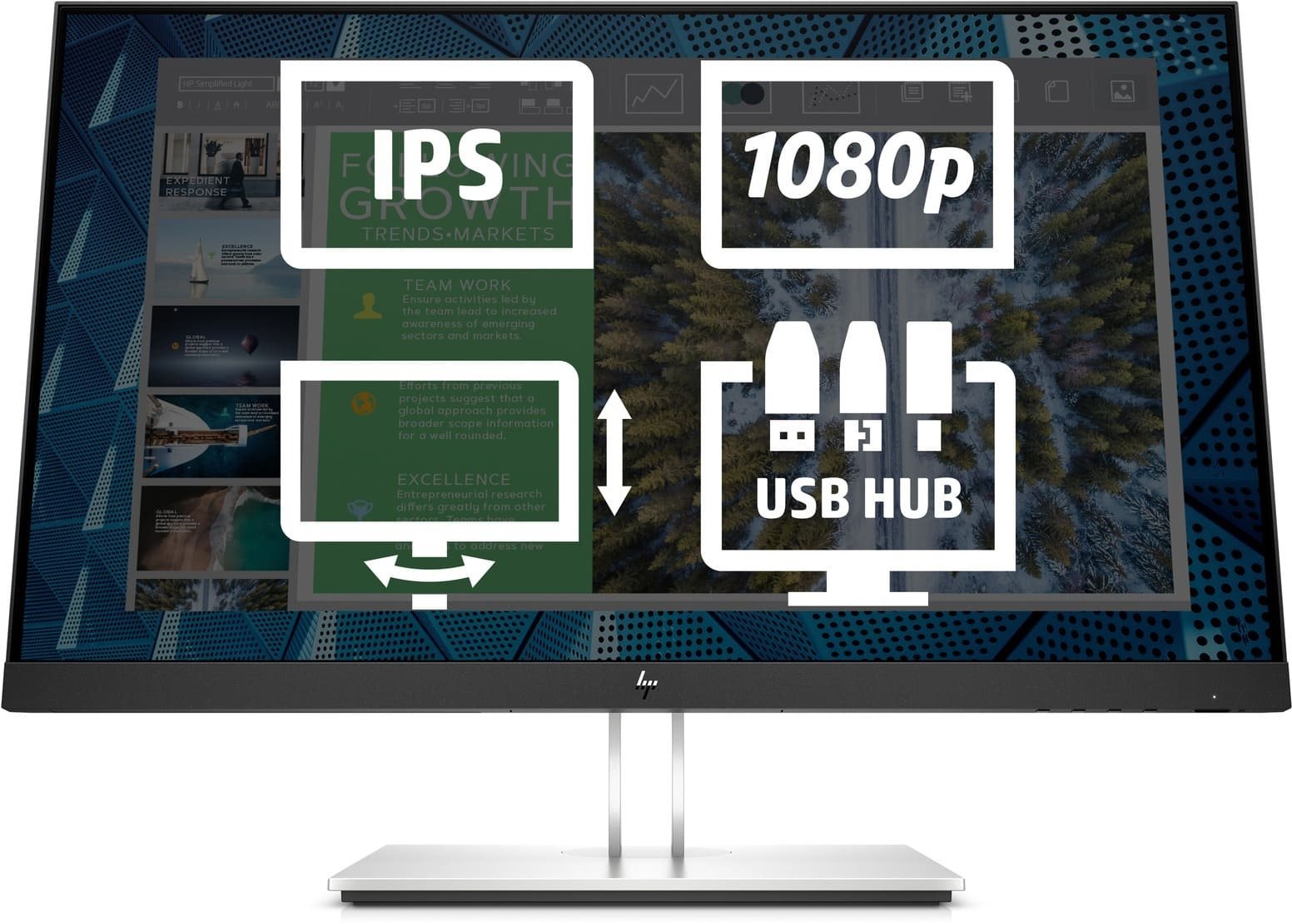 24" HP E24 G4 LCD Monitor