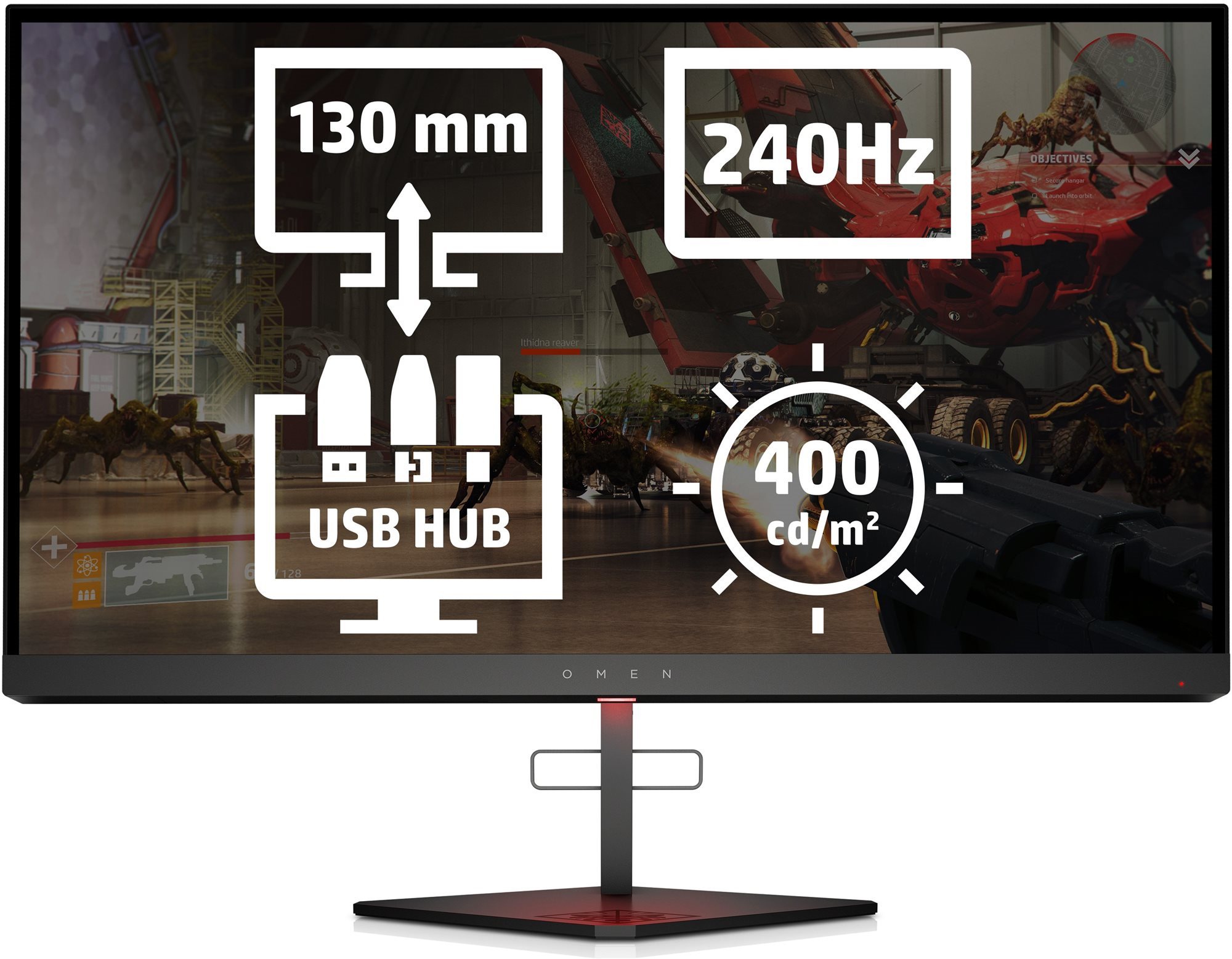HP OMEN X 25f 24,5" Écran LCD