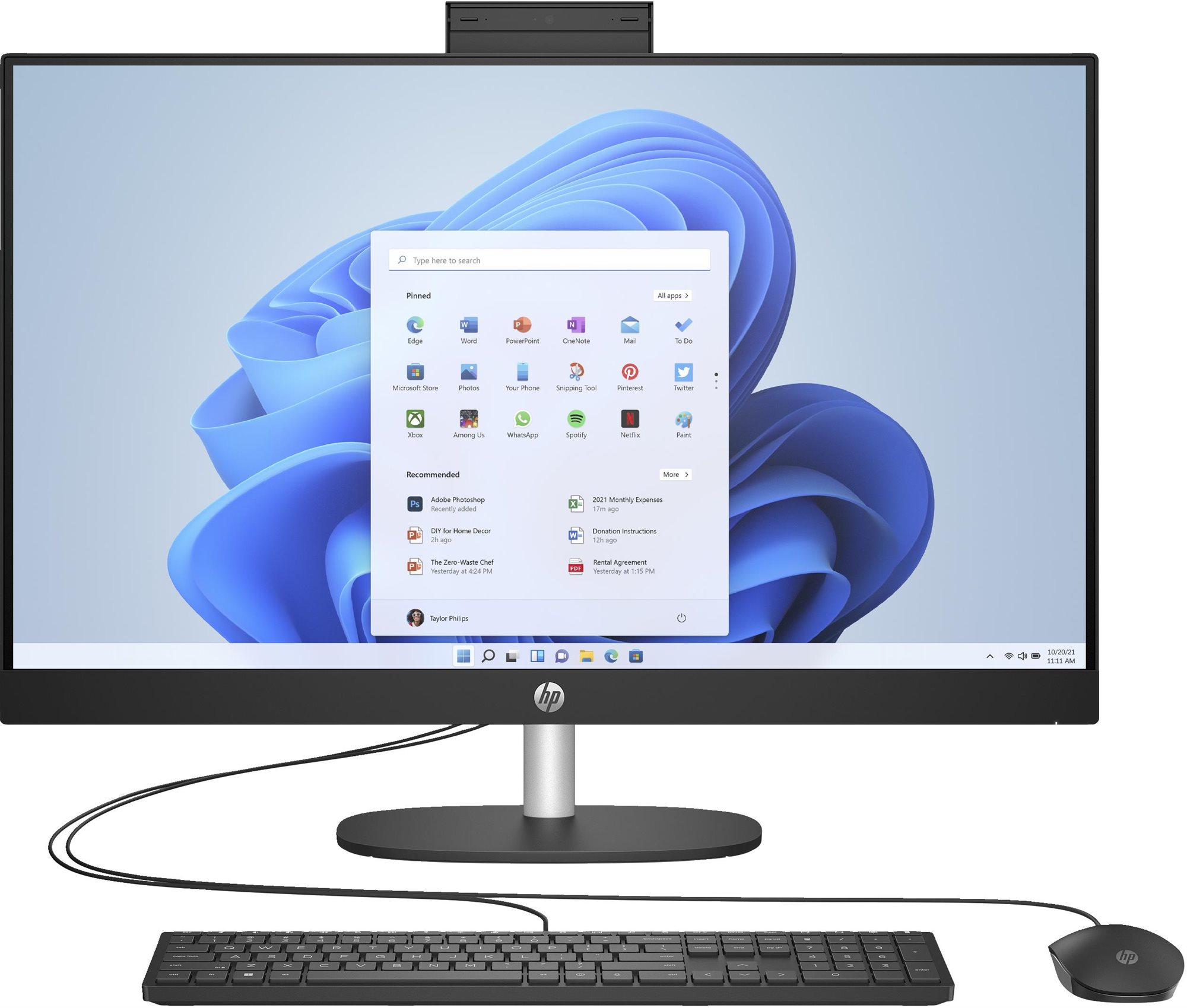HP 27-cr0005nc Black All In One PC