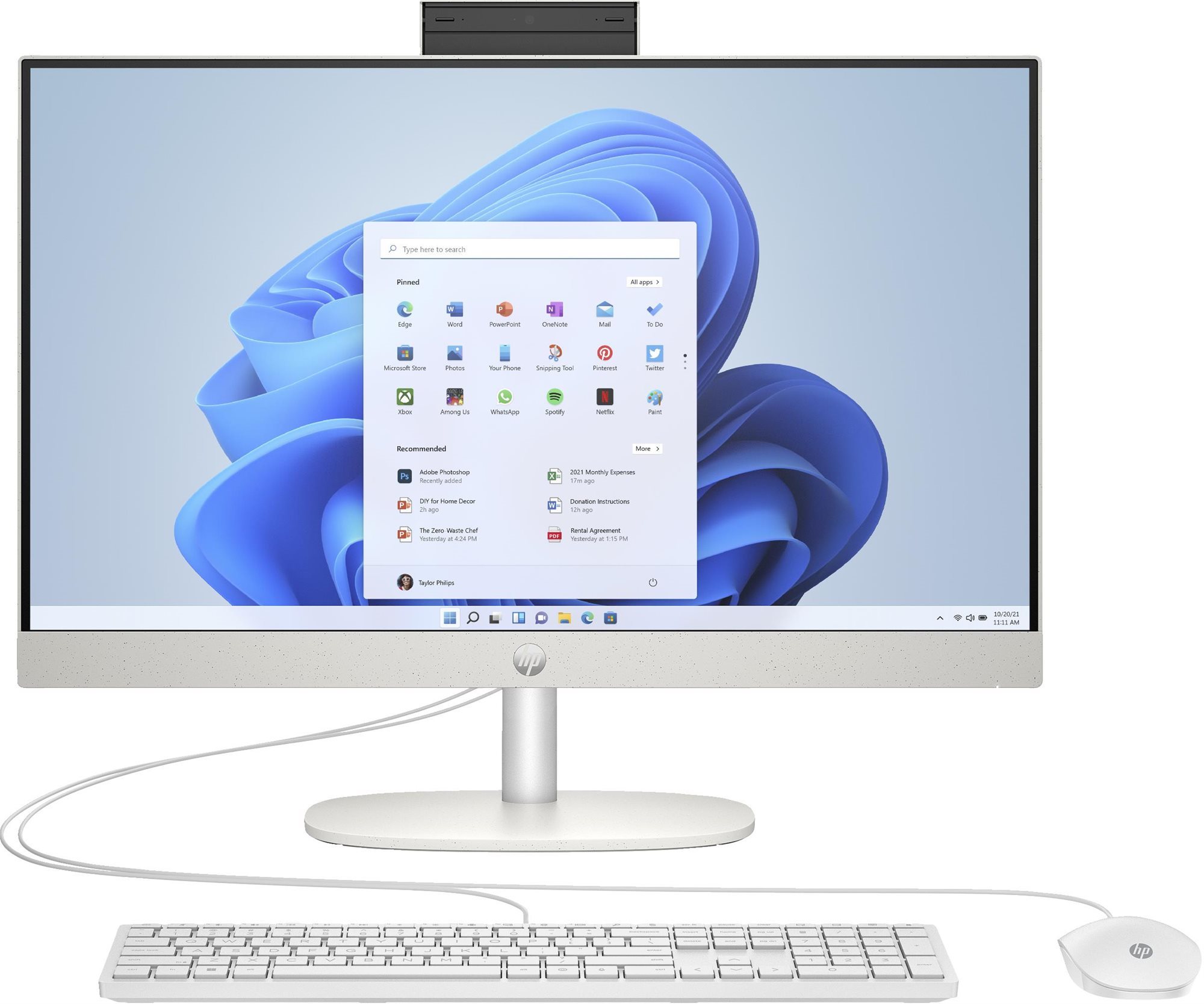 HP 24-cr0902nc White All In One PC