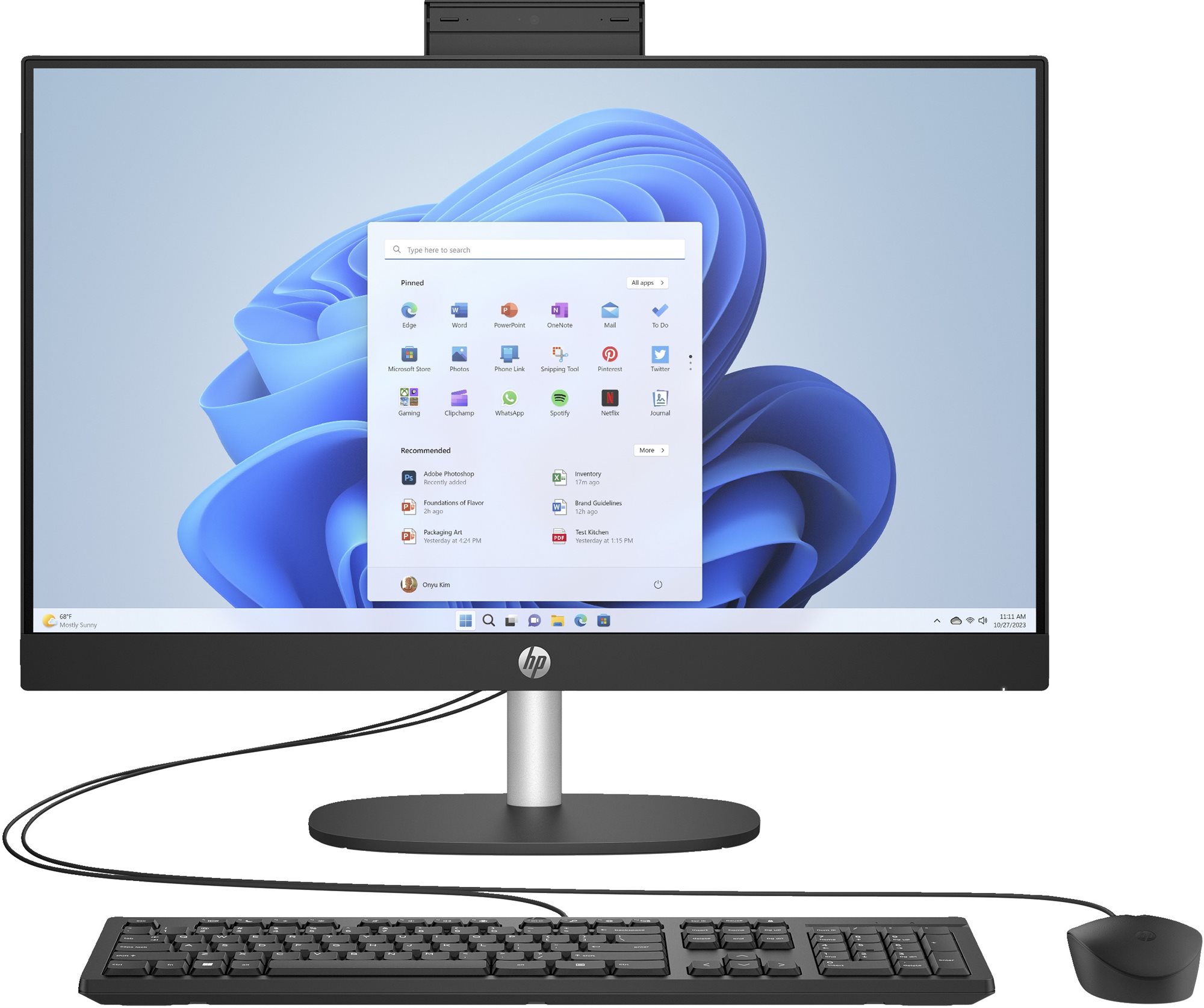 HP 24-cr0903nc Black All In One PC