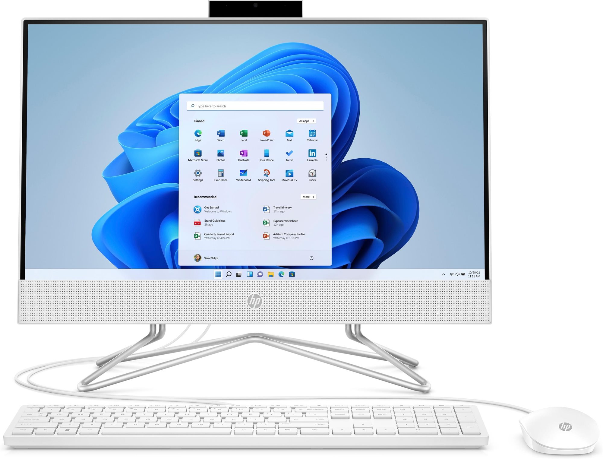 HP 22-dd0011nc White All In One PC
