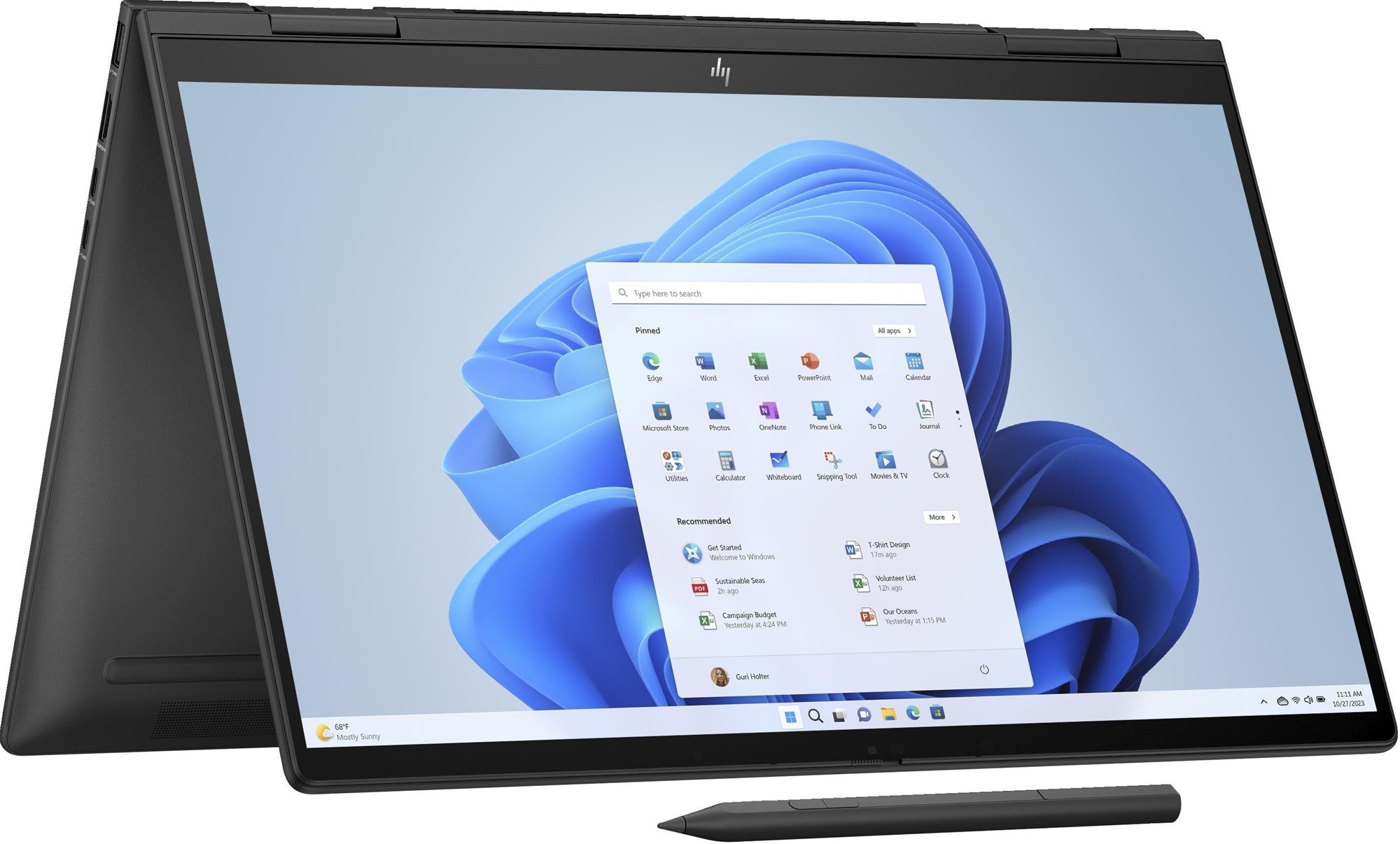 HP ENVY x360 15-fh0900nc Black Notebook