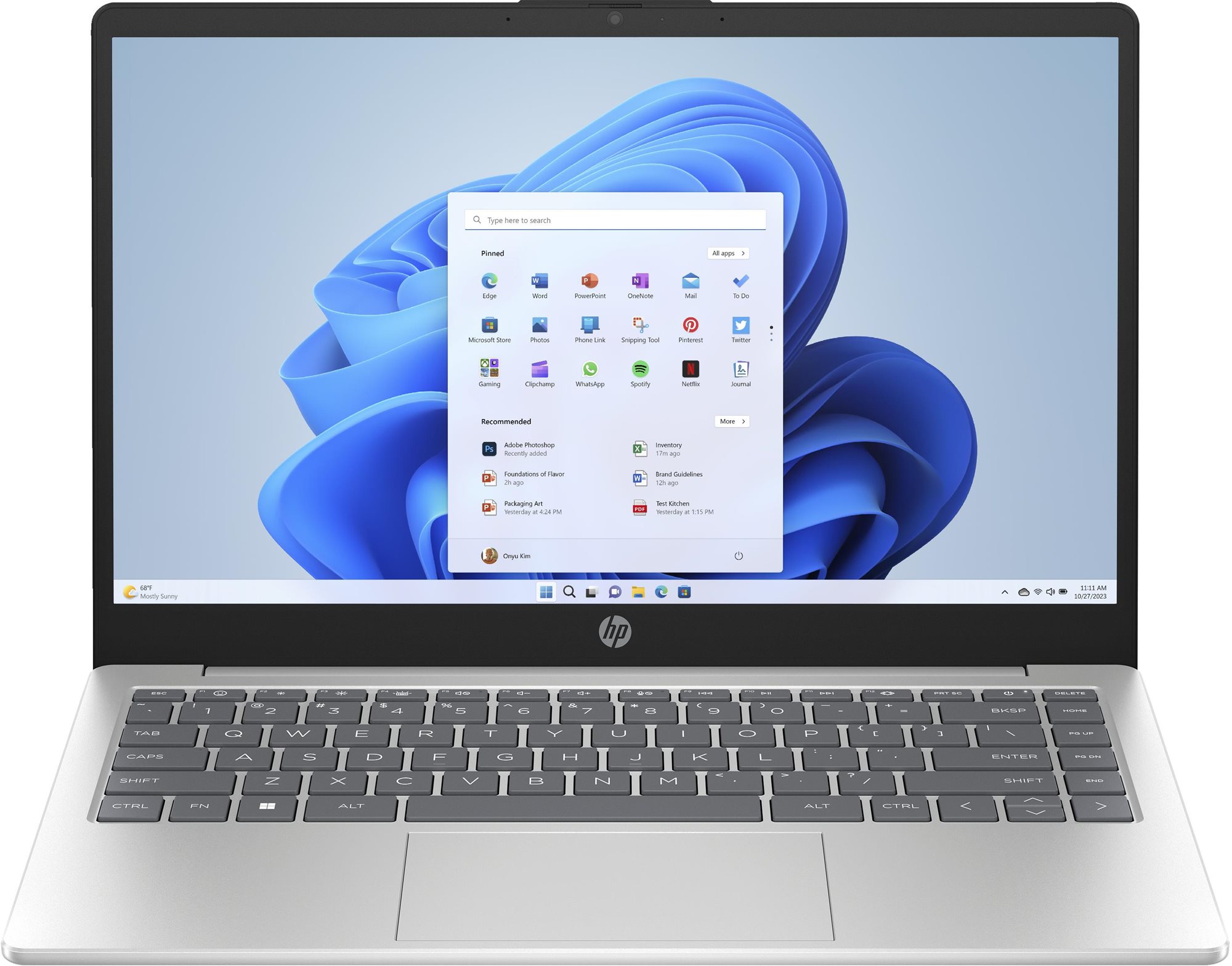 HP 14-em0032nc Silver Notebook