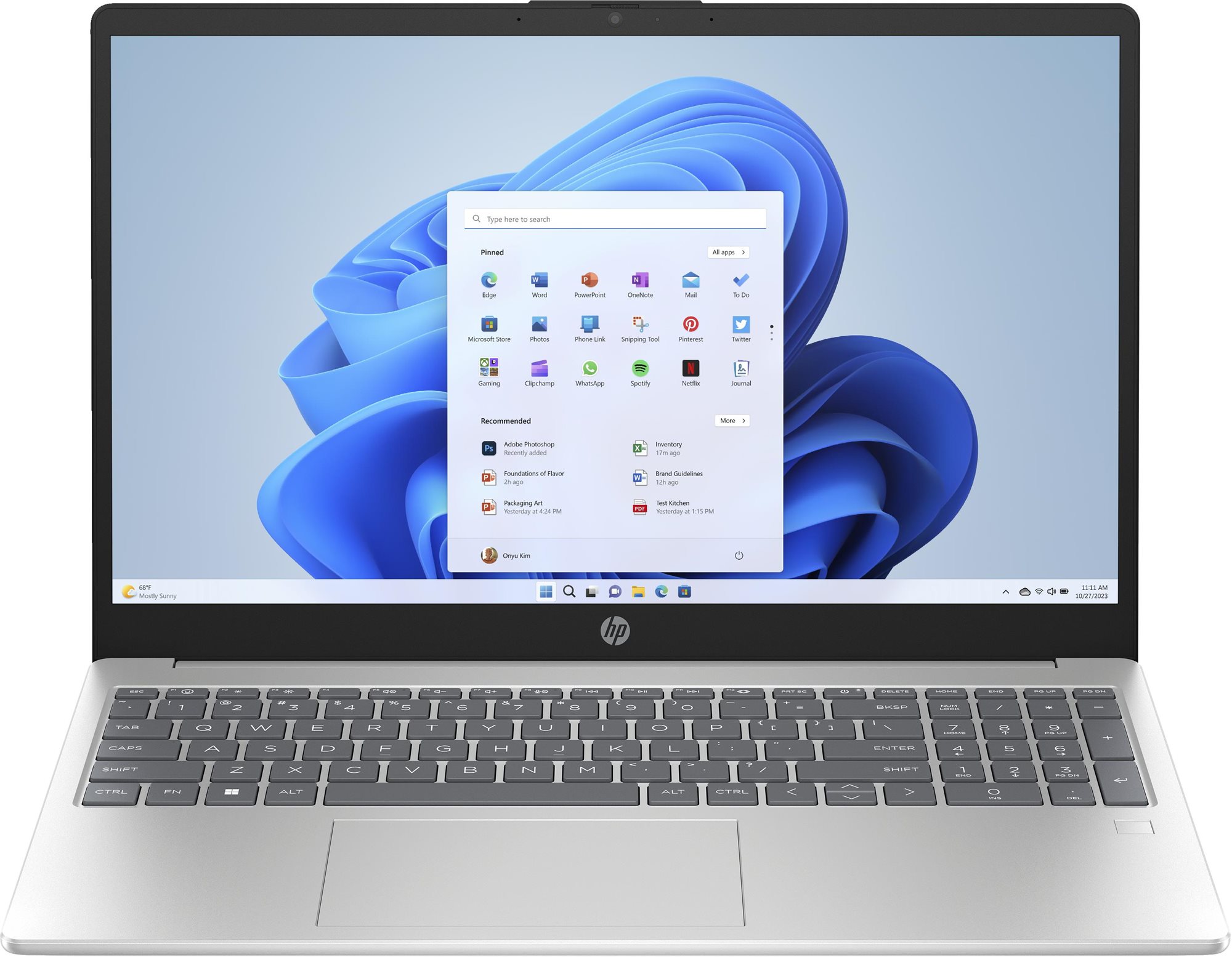 HP 15-fd1027nc Silver Notebook