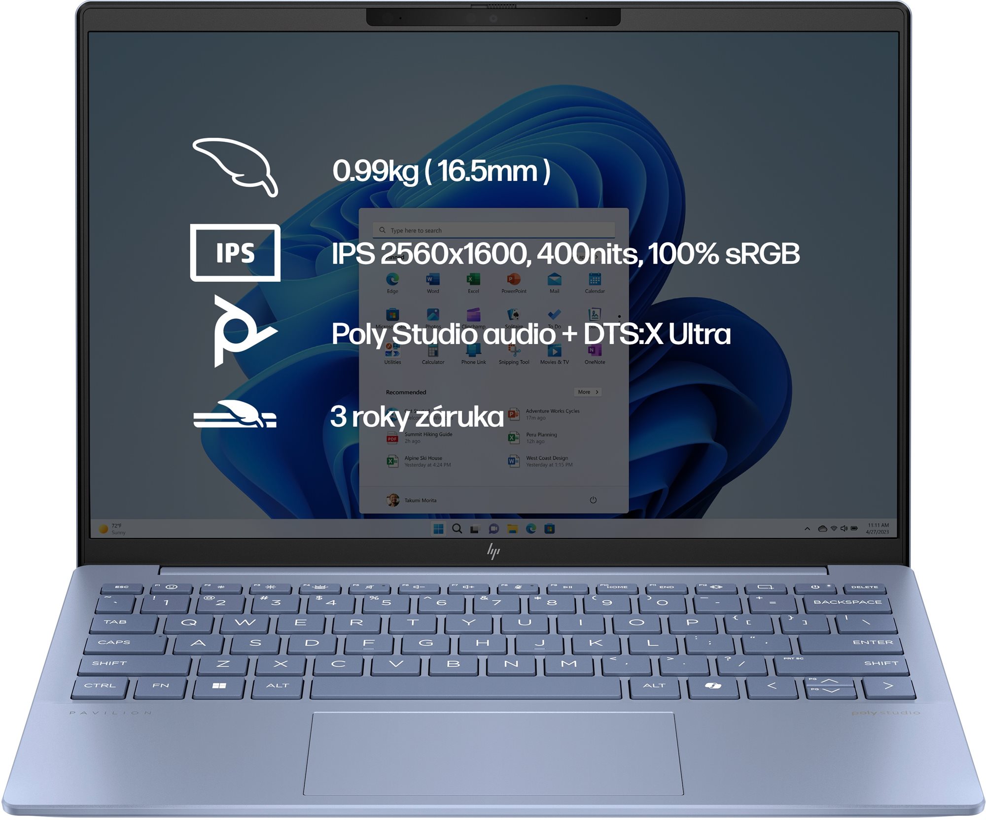 HP Pavilion Aero 13-bg0900nc Blue Notebook