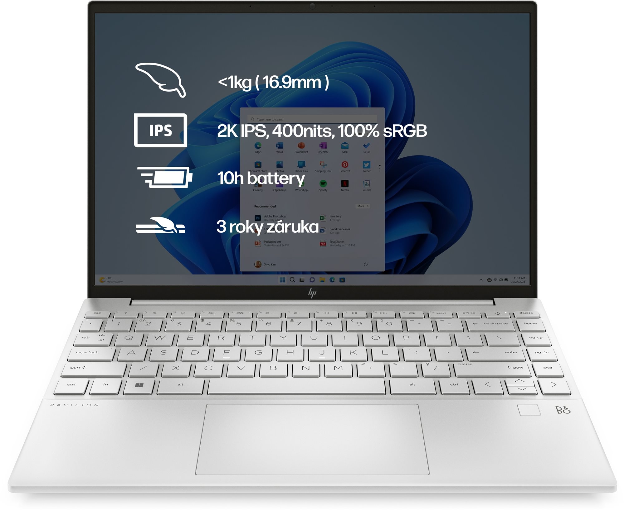 HP Pavilion Aero 13-be2005nc Natural Silver Notebook