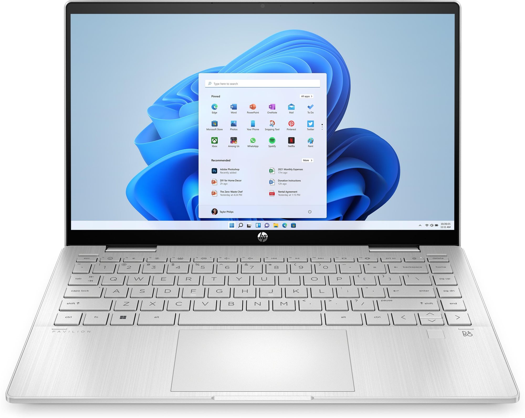 HP Pavilion x360 14-ek1002nc Natural Silver Tablet PC