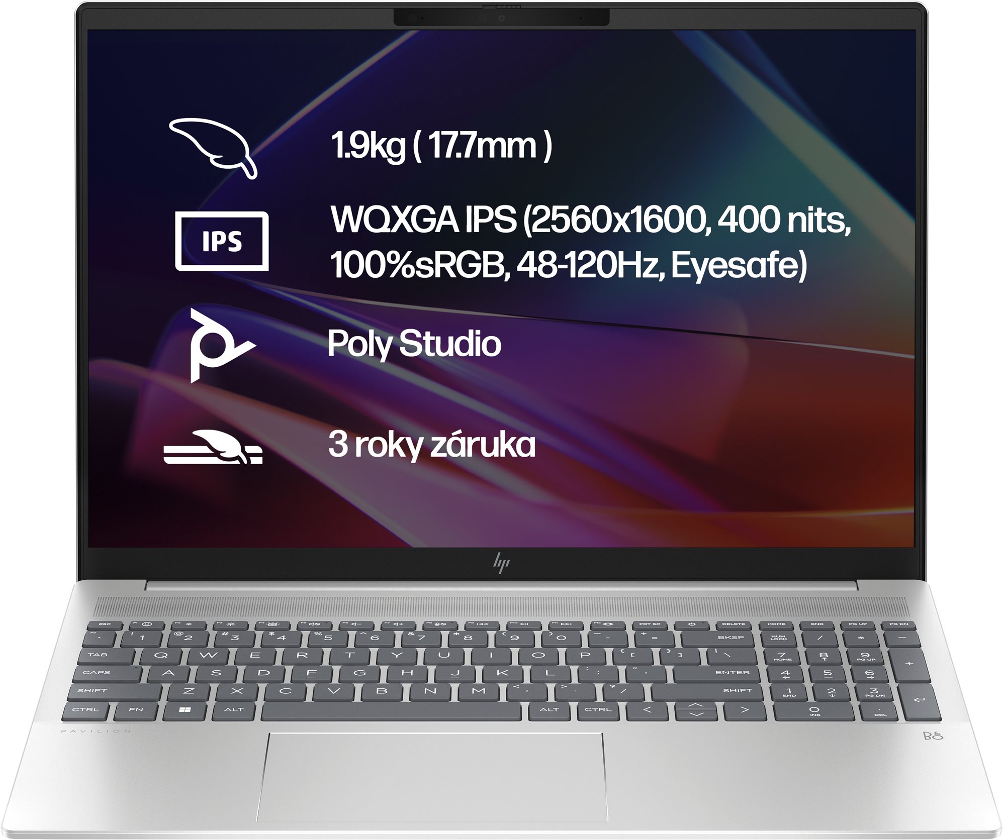 HP Pavilion Plus 16-ab1001nc Natural silver aluminum Notebook
