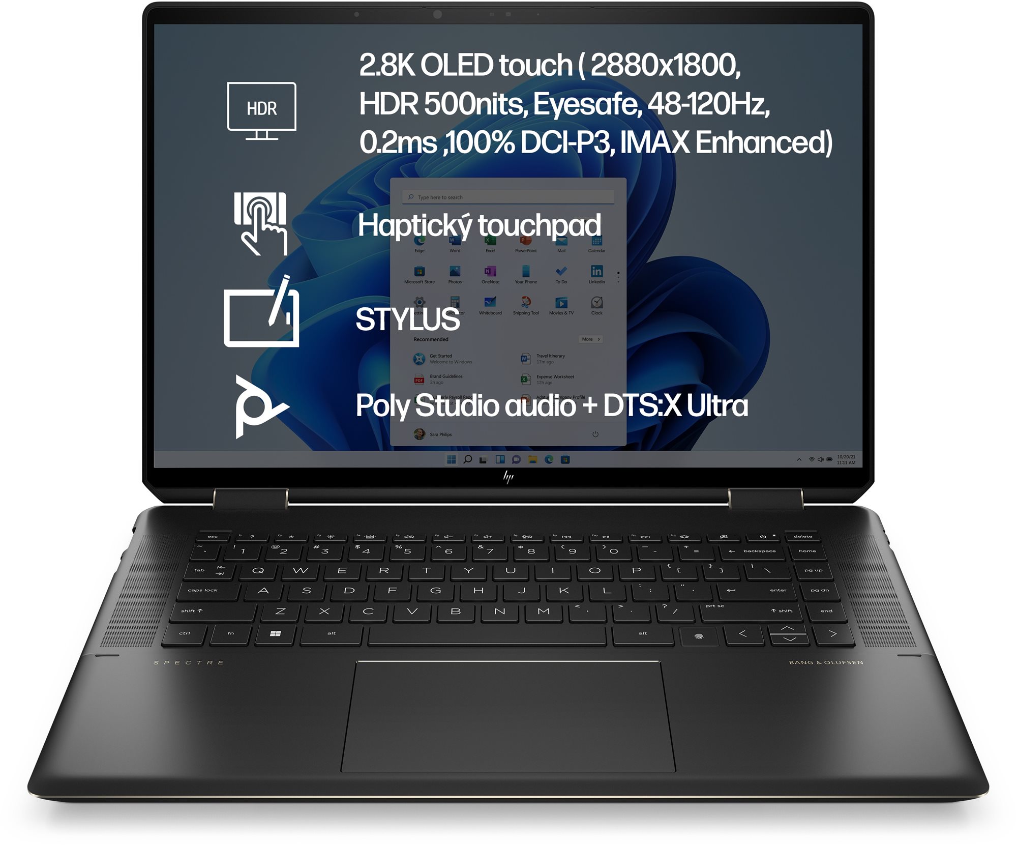 HP Spectre x360 16-aa0012nc Nightfall Black celokovový Tablet PC