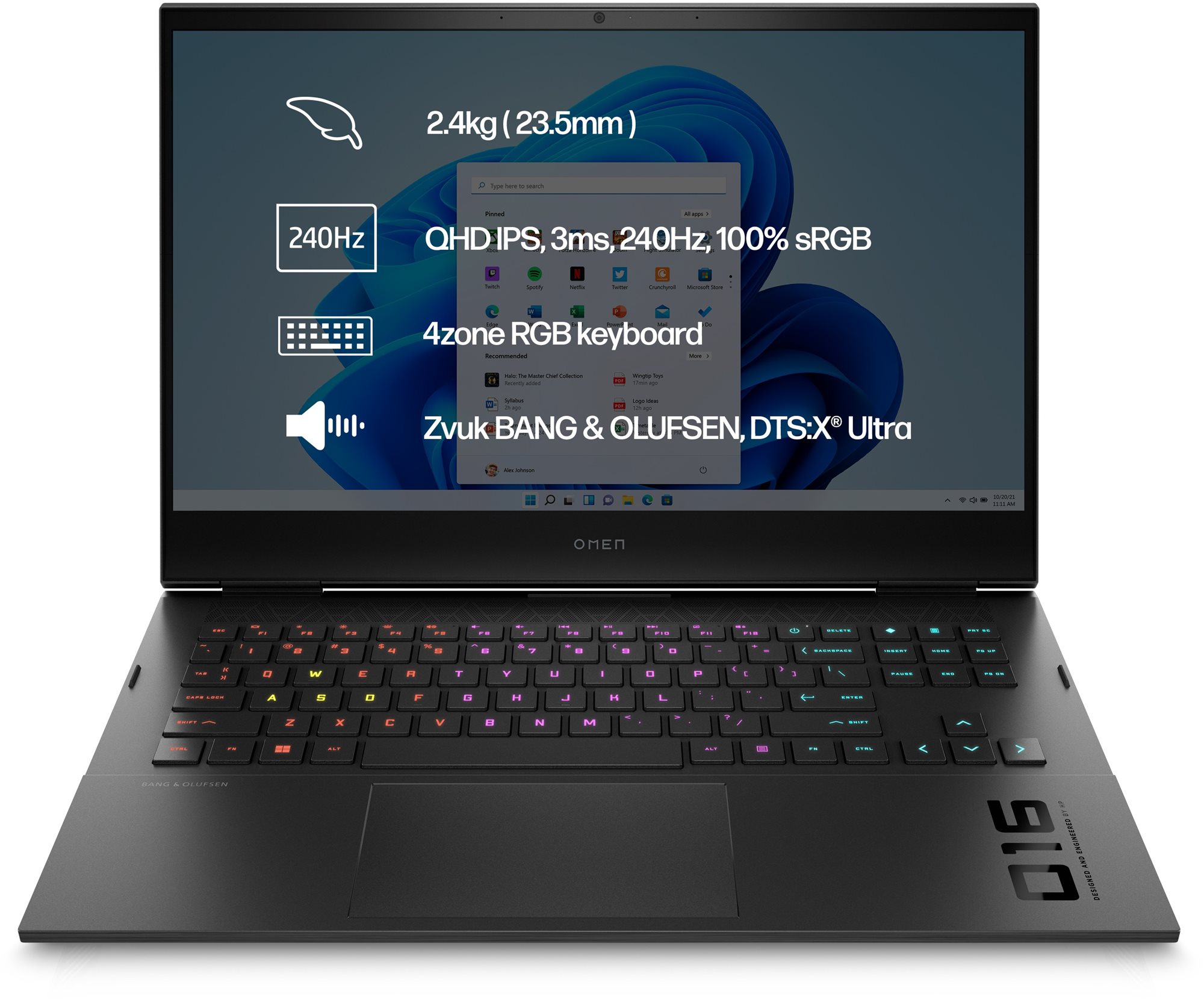 OMEN 16-xf0001nc Shadow black Herný notebook