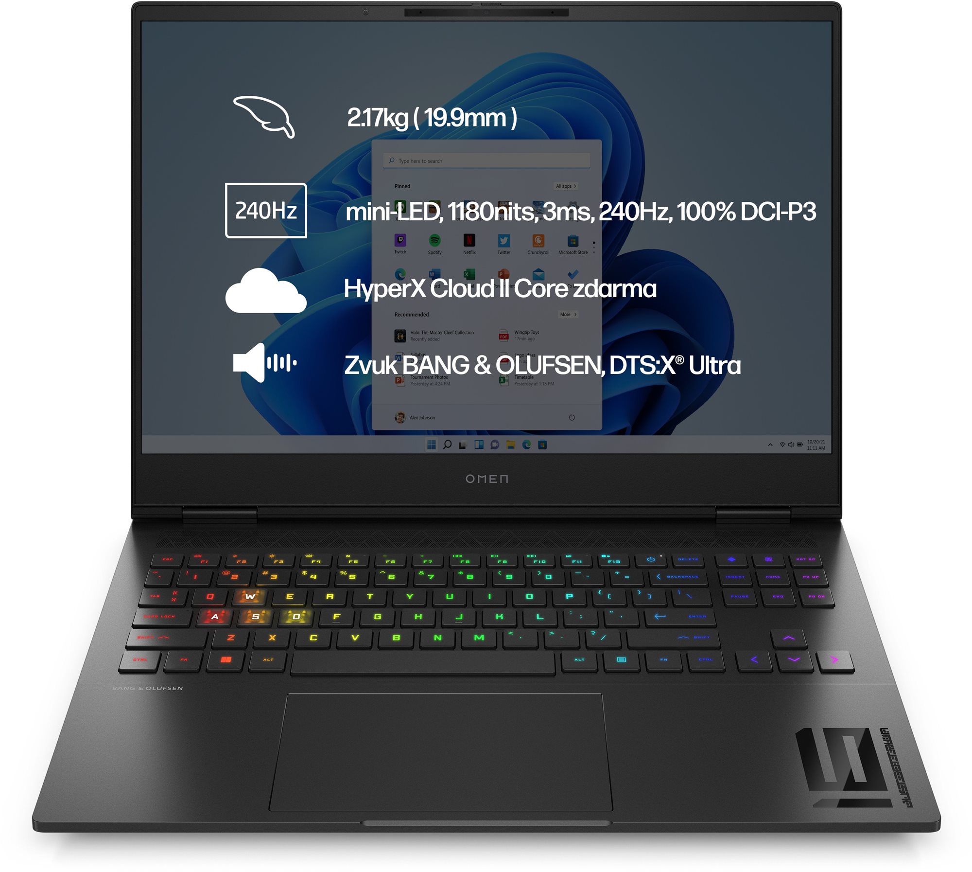 OMEN Transcend 16-u0910nc Black Herný notebook