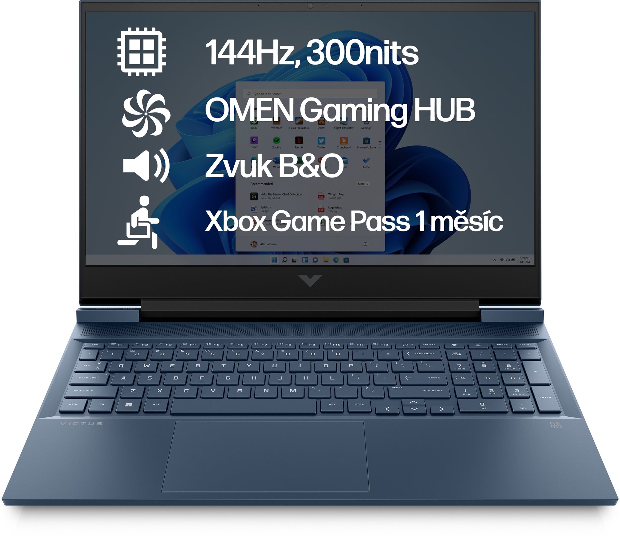VICTUS by HP 15-fa1001nc Performance Blue Herný notebook