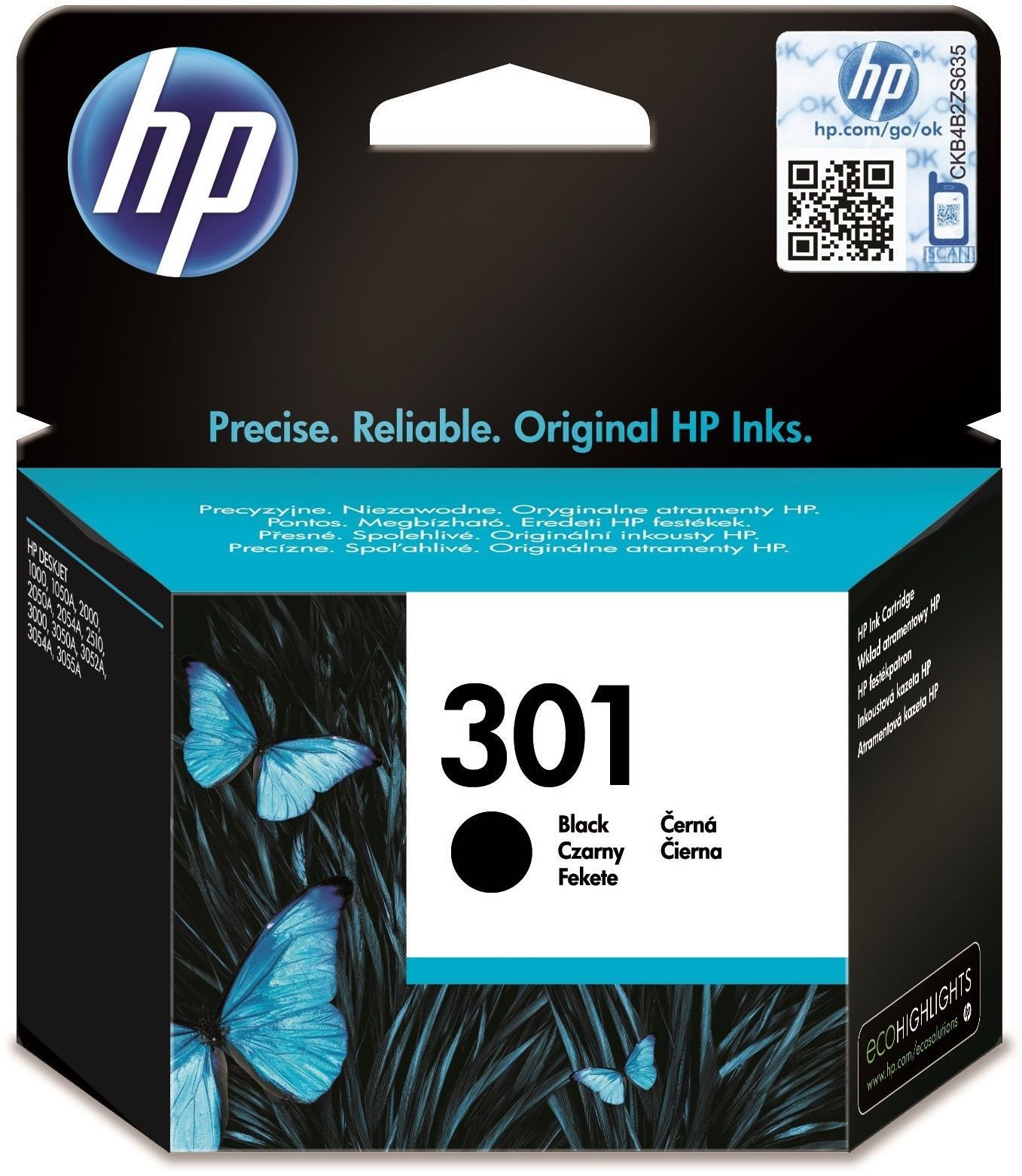 HP INK CARTRIDGE NO 301 BLACK Druckerpatrone