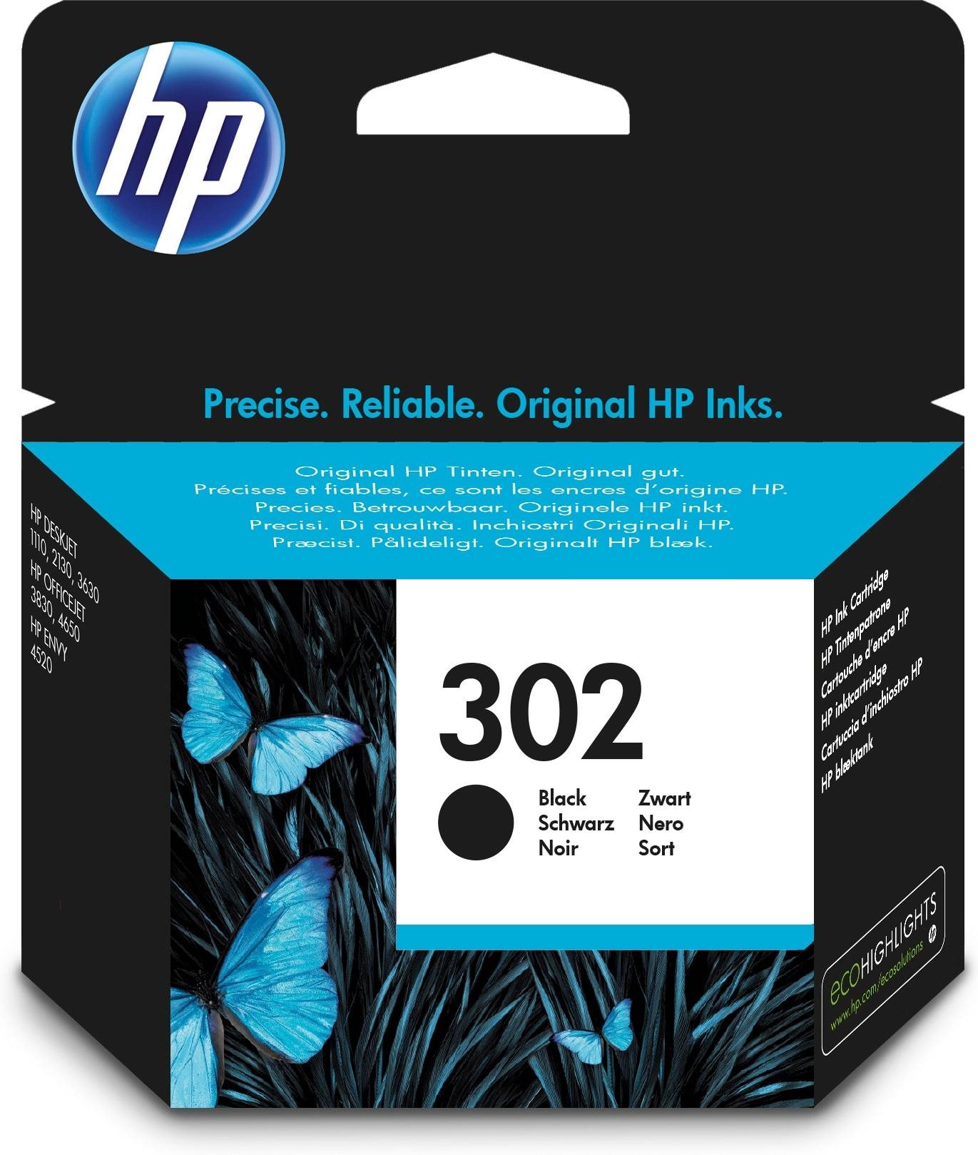 HP INK CARTRIDGE NO 302 BLACK Druckerpatrone