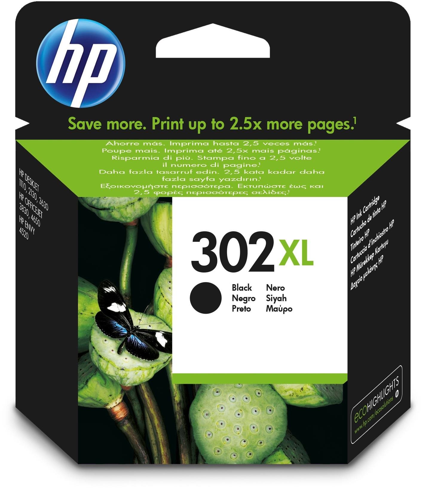 HP INK CARTRIDGE NO 302 XL BLACK Druckerpatrone