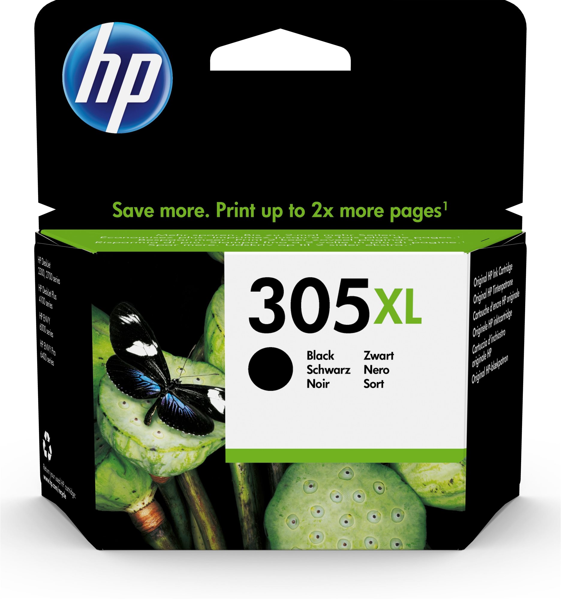 HP 305XL HIGH YIELD BLACK BLISTER ORIGINAL INK CARTRIDGE...