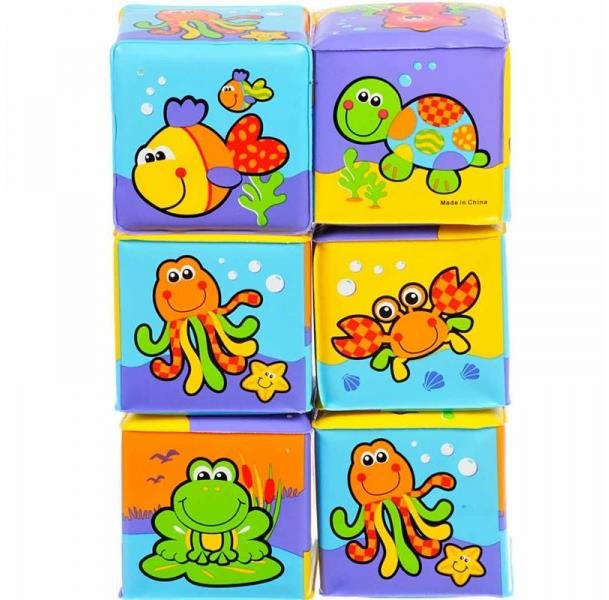 Playgro Mäkké penové kocky Obrázkové kocky