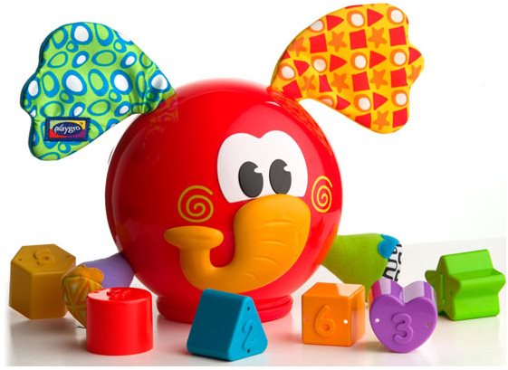 Playgro Vkladací slon s tvarmi Hračka pre najmenších