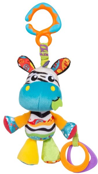 Playgro Závesná zebra s hryzadlami Hračka na kočík