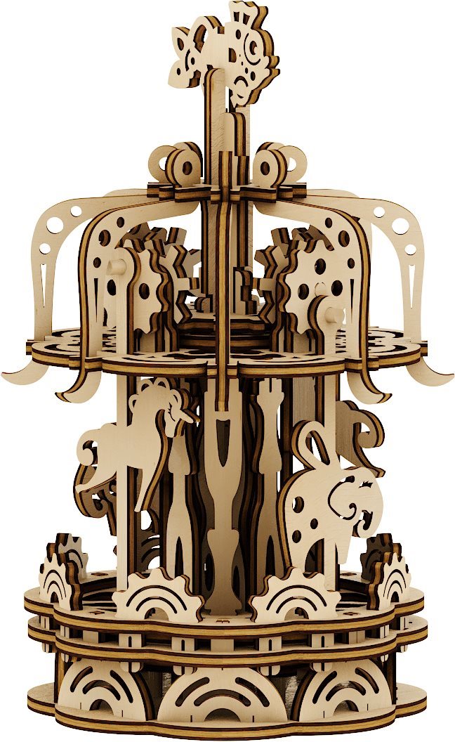 Mr. Playwood 3D Carousel, Small Building Set