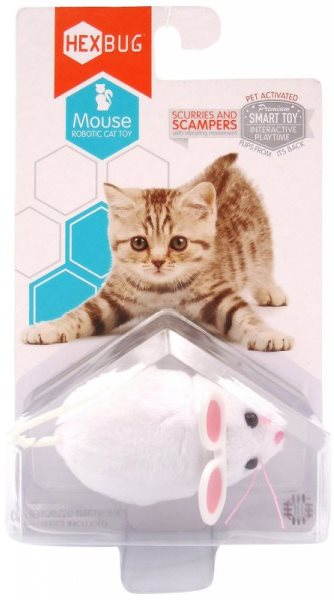 Hexbug - Robotická myš biela Hračka pre mačky